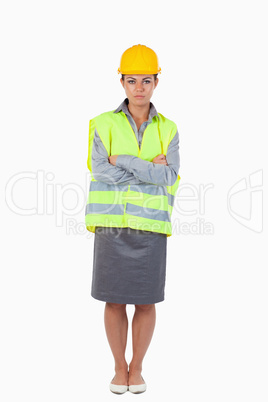 Portrait of a female contractor