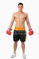 Young boxer ready to fight