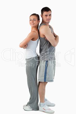 Portrait of a sports couple