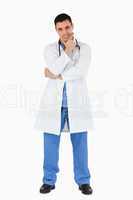Portrait of a young doctor standing up