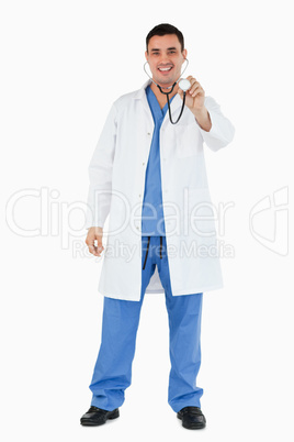 Portrait of a doctor with a stethoscope