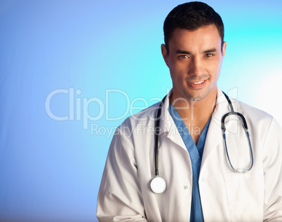 Handsome doctor posing