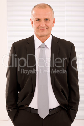 Executive mature businessman professional suit