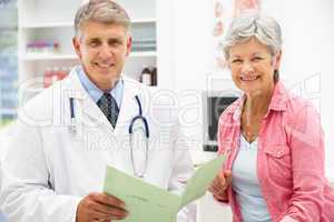 Doctor with female patient