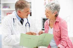 Doctor with female patient