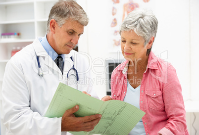 Doctor with female patient