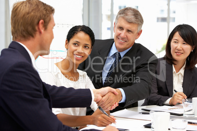 Business people handshake