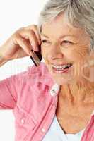 Senior woman talking on phone
