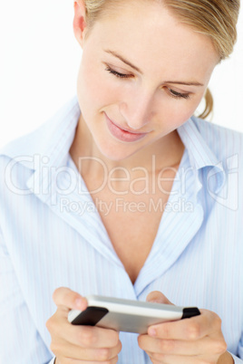 Young woman using mobile phone