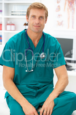 Portrait of surgeon doctor