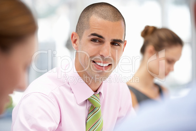 Businessman in meeting