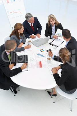 Mixed group in business meeting