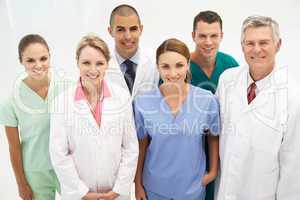 Mixed group of medical professionals