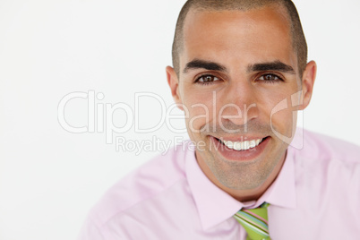 Young businessman head and shoulders