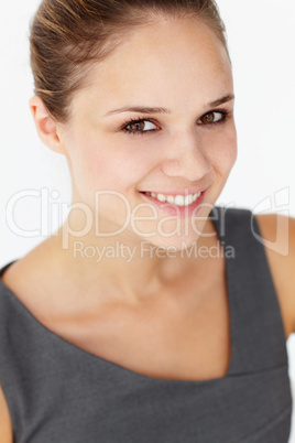 Young woman head and shoulders