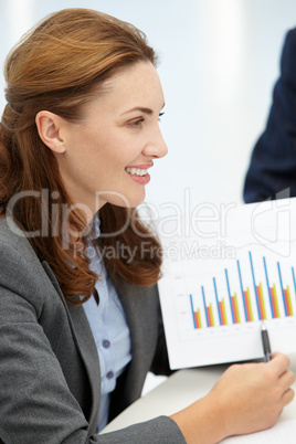 Businesswoman in meeting