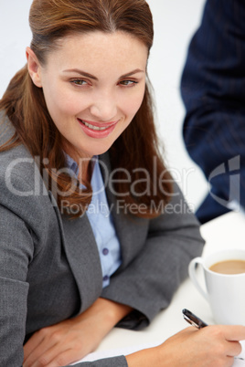 Businesswoman in meeting