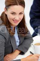 Businesswoman in meeting