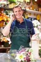 Man working in florist