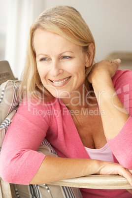 Senior woman at home