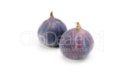big juicy figs isolated on white