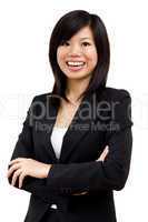 Cheerful Asian business women