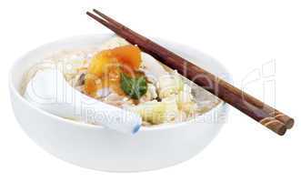 Vegetarian soup noodles.