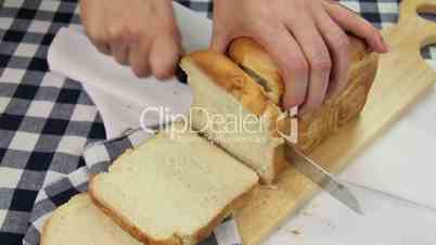 Slicing Crusty Bread