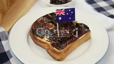 Vegemite Flag In Toast