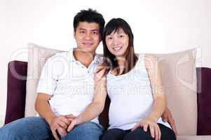 Asian couple.