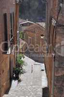 Gasse in Fornalutx, Mallorca