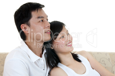 Asian couple.