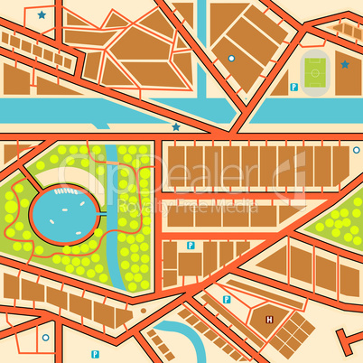 Seamless city map