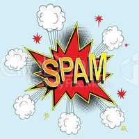 Spam icon comic style