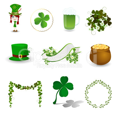 St. Patrick's Day icon set