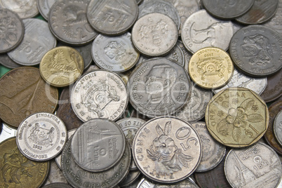 different currency coins