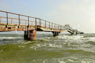 Old sea pier