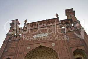 Badshahi Mosque front, beautiful architecture of islamic world