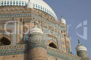 Close up on tomb of Shah Rukn-e-Alam