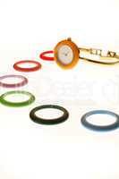 Female Wrist Watch with colorful dials