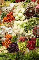 Asian fresh vegetables market