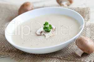 frische Pilzsuppe / fresh mushroom soup