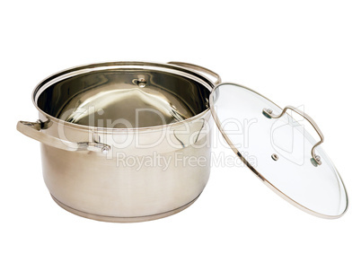 iron pan with glass lid