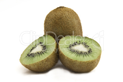 Fresh kiwi isolated on white background