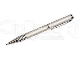 silver metal ballpoint pen