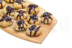 cookies with nuts watered chocolate