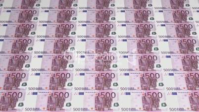 500 Euro Currency Banknotes