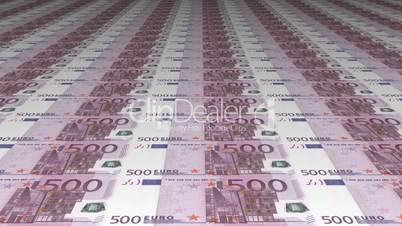 Uncut Euro Banknotes