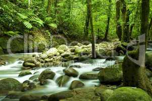 mountain waterfall