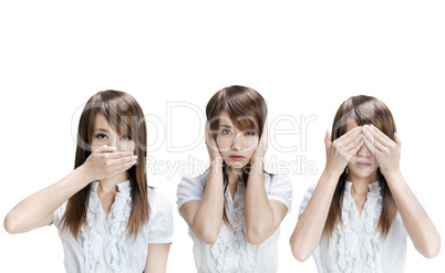 See, hear, speak no evil